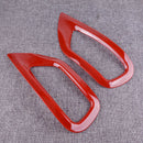 2pcs Red Rear Bumper Fog Light Lamp Cover Trim Decor Fit for Jeep Grand Cherokee