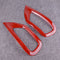 2pcs Red Rear Bumper Fog Light Lamp Cover Trim Decor Fit for Jeep Grand Cherokee