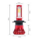 1 Pair Car Auto Motorcycle 3000K 6000K 8000K 4200LM COB LED Fog Tail Light Bulbs