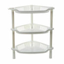 3 Tier Plastic Corner Shelf Organizer Cabinet Bathroom Kitchen Sundries Sto
