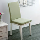 Removable Elastic Slipcovers Short Dining Room Chair Seat Cover Olive Green
