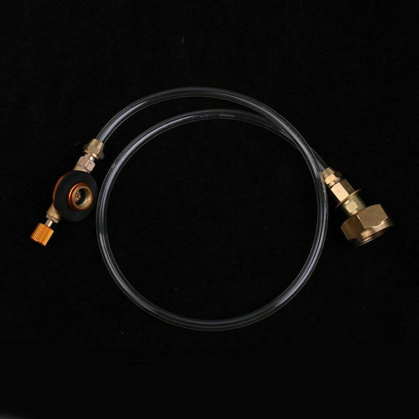 Propane Refill Adapter Picnic Camping Stove Gas Hose Double Sided Adjustabl