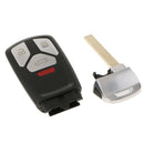 Smart Remote Key Shell Case Fob 4 Button for Audi TT A4 A5 S4 S5 Q7 SQ7 2017