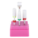 7x Ceramic Nail Drill Bit Set Barrel Head for Electric Drill Bits Coarse