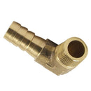 8mm Hose x 3/8" Male Thread 90 Degree Brass Elbow Barb Coupler Connector P8Z8