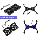 Portable Compact USB Mini Cooling Pads Mute Cooler for 7-15 Inches Laptop