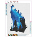 5D DIY Full Drill Diamond Painting Novelty Wolf Cross Stitch Embroidery Kit