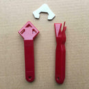 2pcs Silicone Sealant Caulk Tool Kit Filler Smoother Tools Red