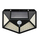 100 LED Solar Power Wall Light Intelligent Light-sensing Control 120 degree
