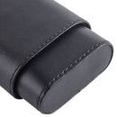 Leather Travel Cigar Holder Protective Storage Box Sleeve Holding 3 Cigars