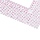 Tailor Drawing Craft Tool L-shape Ruler Sewing Square Curve Ruler Plastic Ga ME