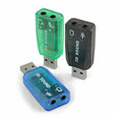 5.1USB to 3.5mm mic headphone Jack Stereo Sound Headset Card Audio Adapter US.