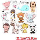 Cute Animals Iron on Patches Washable Heat Transfer Stickers T-shirt AppliquspTE