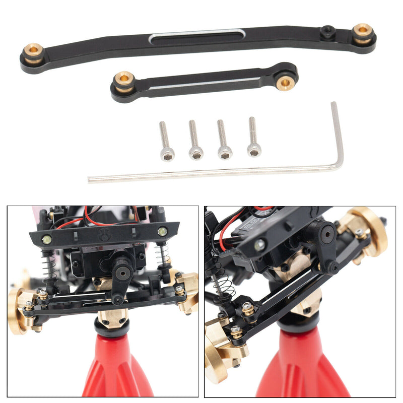 1:24 Aluminum Alloy Steering Rod Tie Links for Axial SCX24 90081 Crawler Car