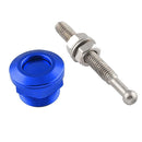 High Performance Push Button Quick Release Bonnet Hood Pins Lock Latch Blue