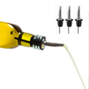 3x Stainless Liquor Spirit Pourer Free Flow Wine Bottle Pour Spout Stopper ME