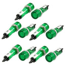 10 Pcs DC 12V Recessed Green Pilot Light Signal Indicator Lamp G9W4