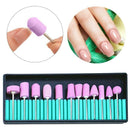 12Pcs/Set Ceramic Electric Machine Drill Bits File Nail Art Polishing Grind F1T6