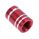 4pcs Red Wheel Tyre Tire Valve Stems Air Dust Cover Screw Caps Car Truck Bike