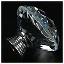 8 X LS-D3020 40MM Clear Crystal Glass Diamond Cut Door Knobs Kitchen Cabine E1O5