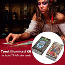 78 Tarot Illuminati Kit Tarot Cards Table Card Board Family Party Game Toys Kids