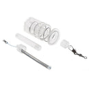 Fishing Feeder Automatic Tackle Stainless Steel Trap Spring Cage Baits Container