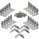 25 Pcs Corner Bracket - 40x40mm 90 Degree Right Angle Brackets Fastener Sta