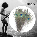 10x Natural Peacock Tail Eye Hair Feather Fly fishing Tying Flies Gift Stre H3G3