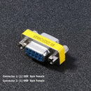 2pcs DB9 Female to Female Adapter Gender Changer Serial RS232 Coupler Converter