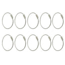 10pcs Stainless Steel Screw Locking Wire Keychain Cable Key Rings Outdoor A