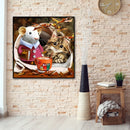 Mice Cat 5D DIY Full Round Drill Diamond Painting Animal Mosaic Beadworks