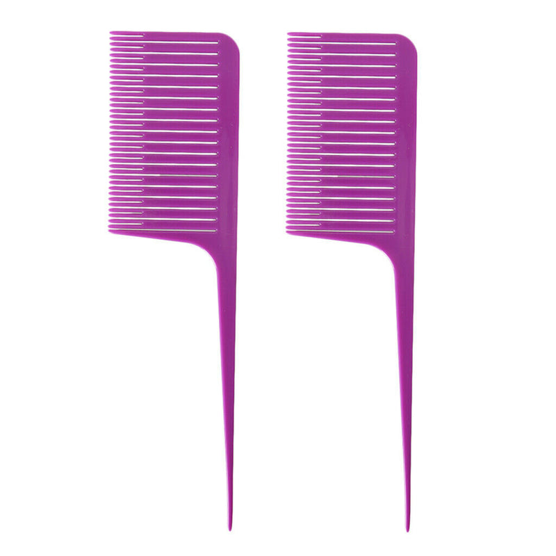 2x Pro Weaving Highlighting Foiling Hair Comb for Hair Coloring Hair Combs