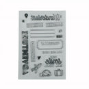 Romantic travel Wanderlust Clear Stamps Scrapbooking Album Card Decor Diary ES