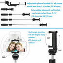 Portable Lightweight Selfie Stick, Bluetooth Selfie Stick Tripod with Remov F9V8