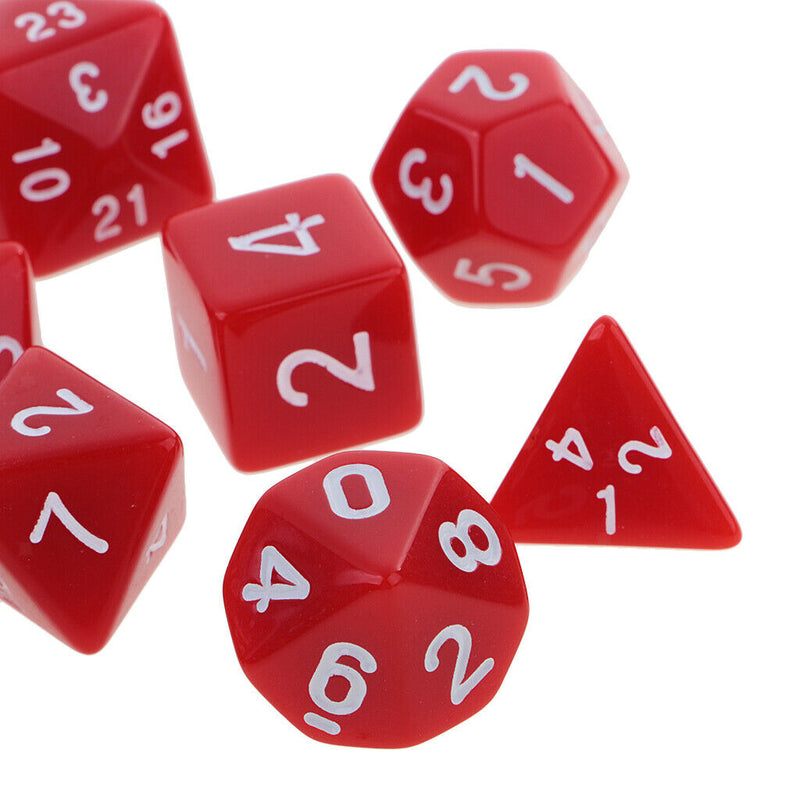 10x Polyhedral Dice-D4, D6, D8, D10, D12, D20, D24, D30, D60 for DND RPG