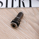 1pc Long Threaded Stereo Brown Copper Output Jack for Electric Guitar Bass