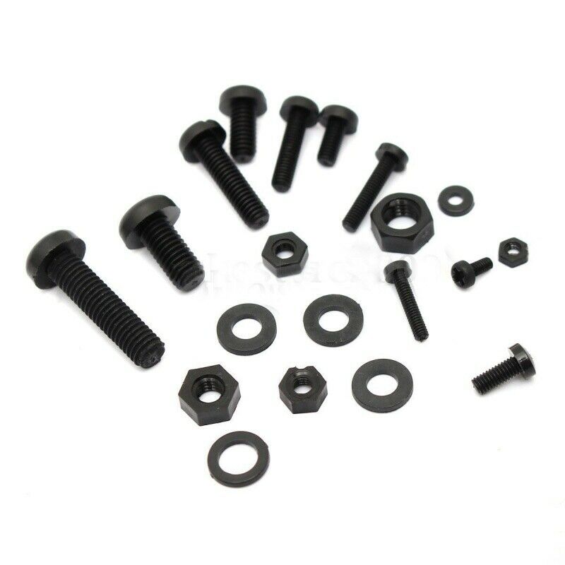 150Pcs M2 M2.5 M3 M4 M5 Nylon Hex Screw Bolt Nut Standoff Spacer Assortment