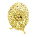 Enamel Egg Shape Jewelry Trinket Box Storage Holder Craft Wedding Favor