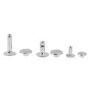 60Sets Double Cap Rivets Metal Fixing Stud Repair Tools Kit for Leather Belt OZ