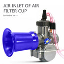 50mm Aluminum Alloy Velocity Stack for PWK 21/24/26/28/30mm Carb (Blue)