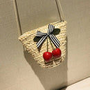 Mini Wrap Bag Women Summer Straw Rattan Woven Bag Crossbody Woven Beach Han I1F2