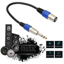 35cm 3Pin XLR Jack Male to 6.35mm Stereo Male Plug Microphone Adapter Cable