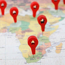 80 Pcs Map Markers Wooden Drawing Photo Wall Studs Cork Board Pins Thumbtac