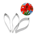 3pcs/set Stainless Steel Metal Fondant Cake Mold Flower Petal
