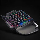 35-Key One Single Hand Bluetooth Wireless Gaming Mechanical Keyboard Backlit NEW
