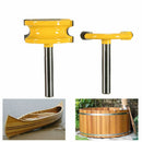 2Pcs 1/4'' Shank Canoe Flute and Bead Router Bit Cutter Woodworking Tool ME