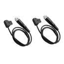 Pack of 2 Male D-Tap B Type Power Tap to 4-Port Female D-Tap Hub Adapter