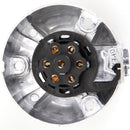 7 pin Trailer Car Caravan Wiring Lights Round Metal Socket Plug 12v volt n Type