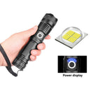 Super Bright XHP50 LED Flashlight 26650 USB Rechargeable Zoom Torch Light Hn
