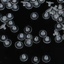 100 Pieces Earring Safety Backs Transparent Clear Earring Stoppers Replacement